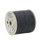 Carrete de 2 km de Fibra Óptica Drop Plana, Interior/Exterior G.657A2 Monomodo de 1 hilo (unifibra), Dieléctrica, Forro Negro, Compatible con Conectores FASC, FASCUP, FASCLC